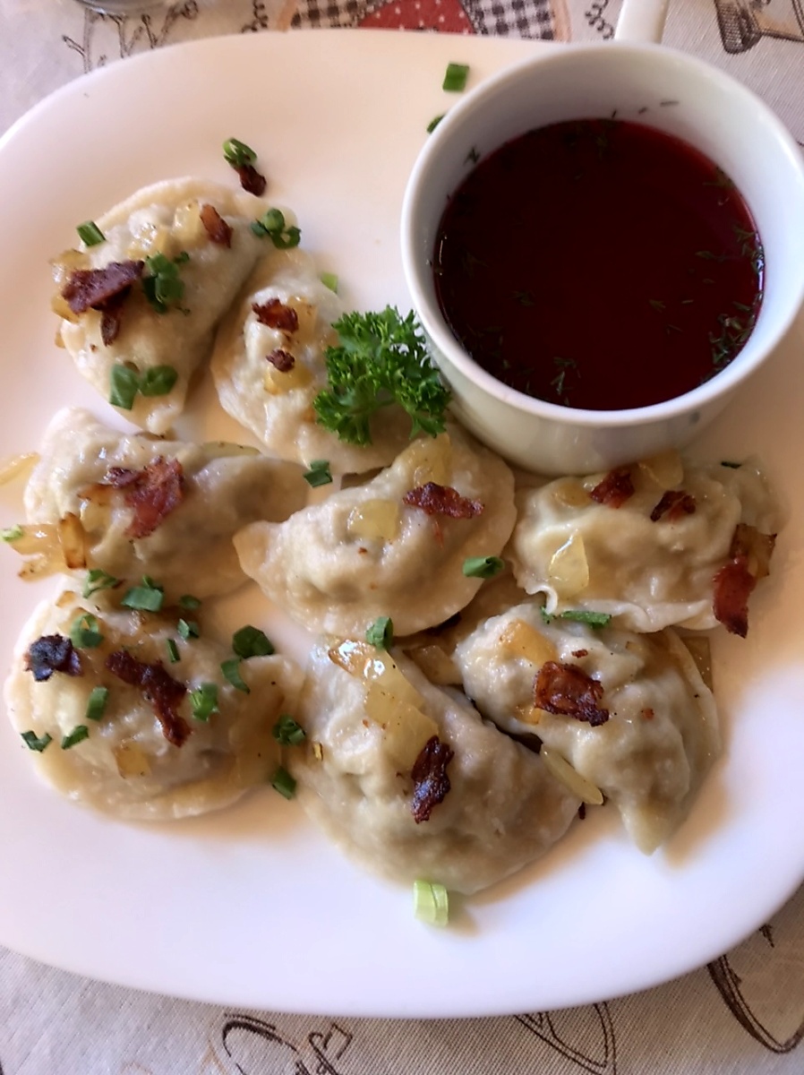 Perogis at Kay's in Atenas Costa Rica