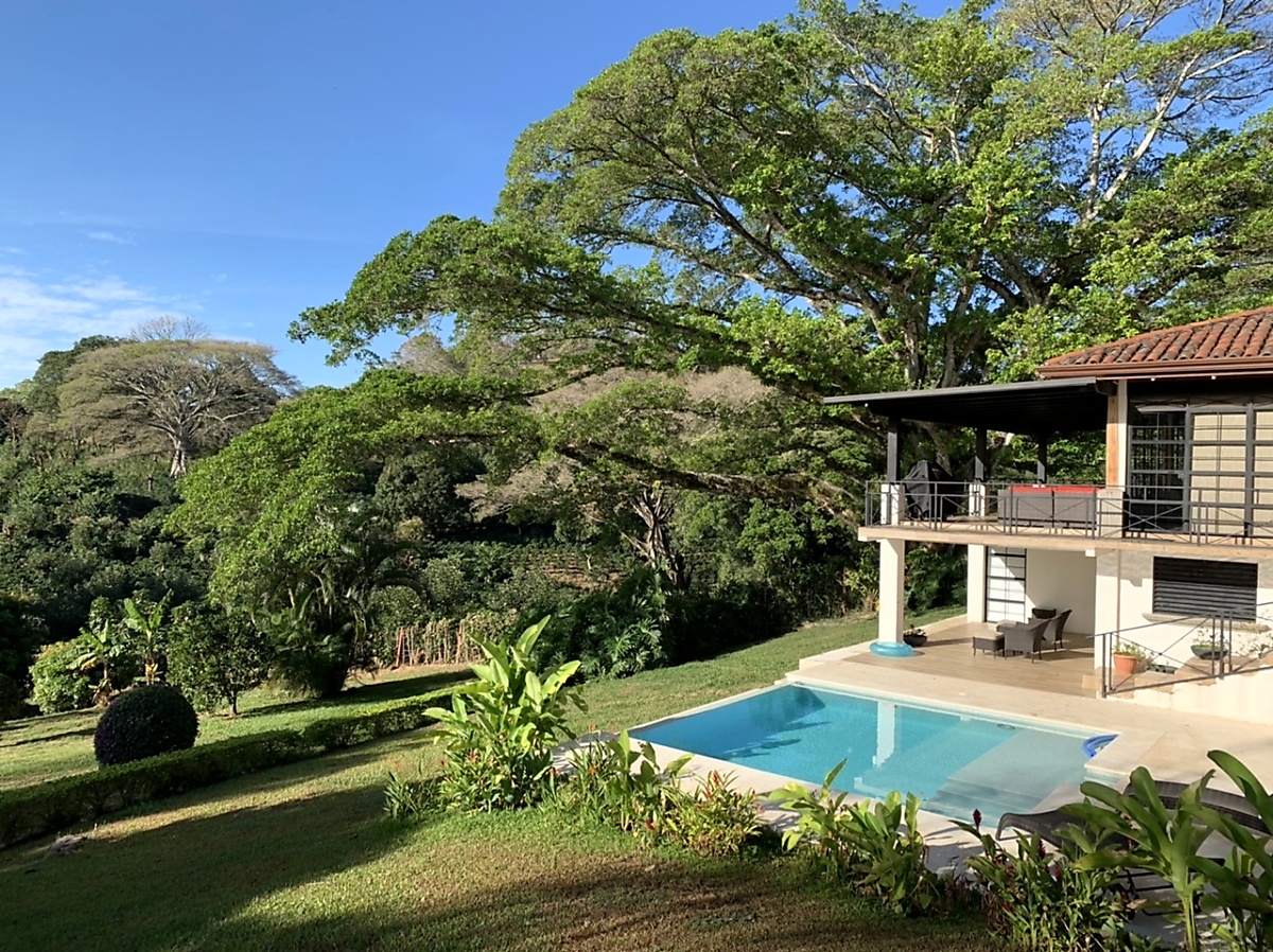 Yard and Pool at Vacation Rental Home near Atenas Costa Rica