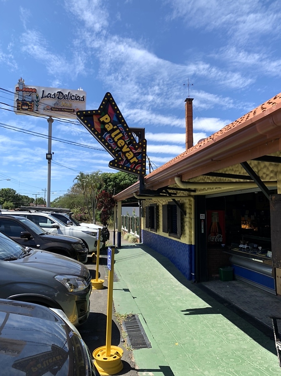 Outside of the restaurant Las Delicias Del Maiz just outside of Alajuela Costa Rica