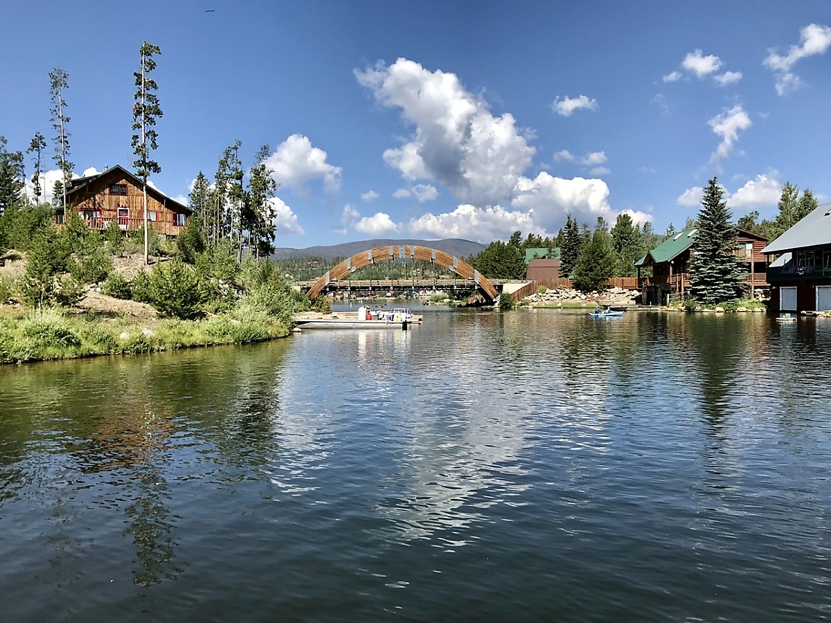 Entering the channel between Grand Lake and Shadow Mountain Lake