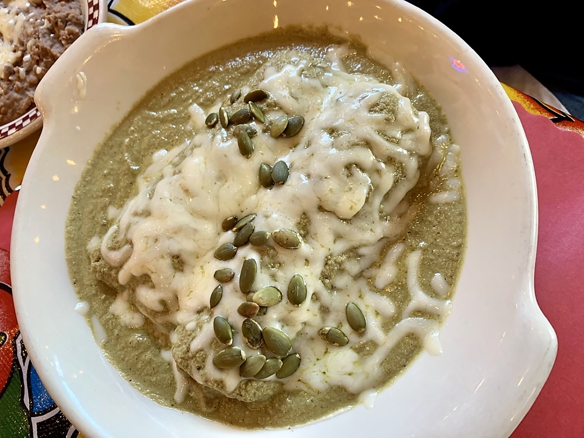 Enchiladas Verde.  My favorite dish at Red Iguana