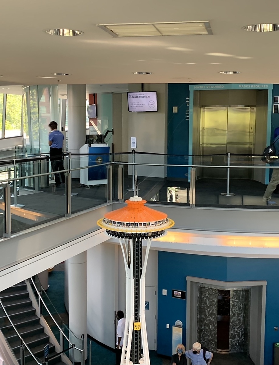 Entry and elevators at the Space Needle