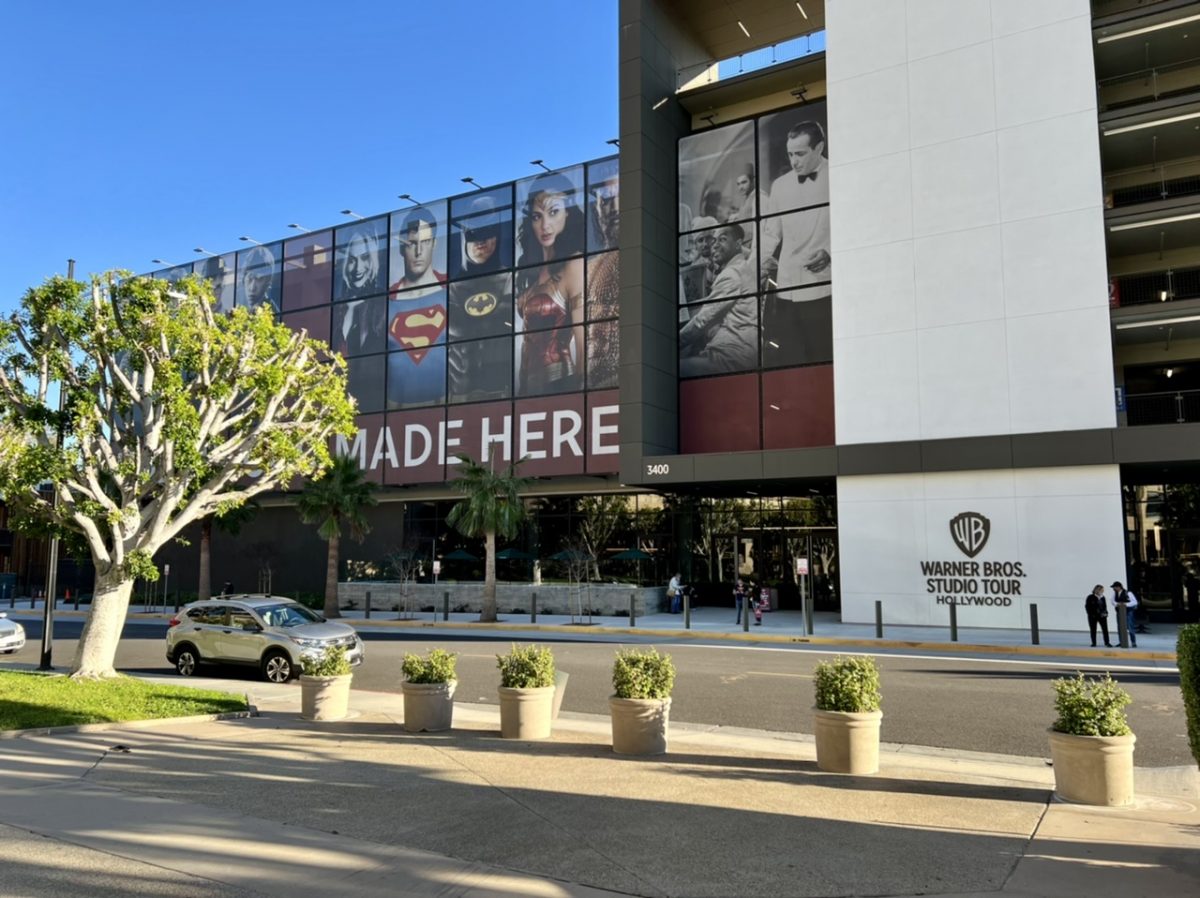 The entrance to the Warner Bros Studio Tour in Burbank California