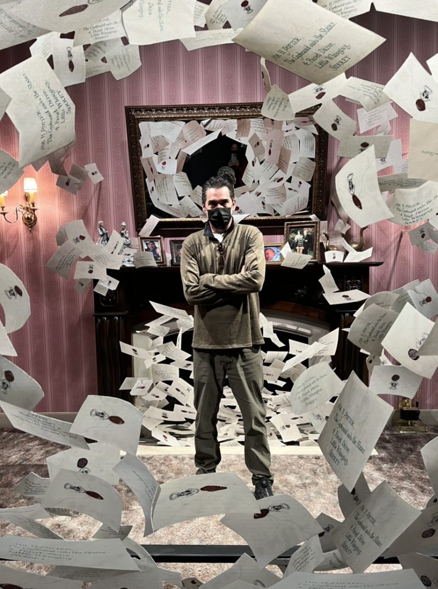 The Thorough Tripper taking part a Harry Potter Wizarding World display at Warner Bros Studio Tour