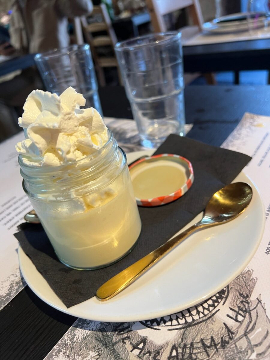 Passionfruit mousse at Madok in Óbidos