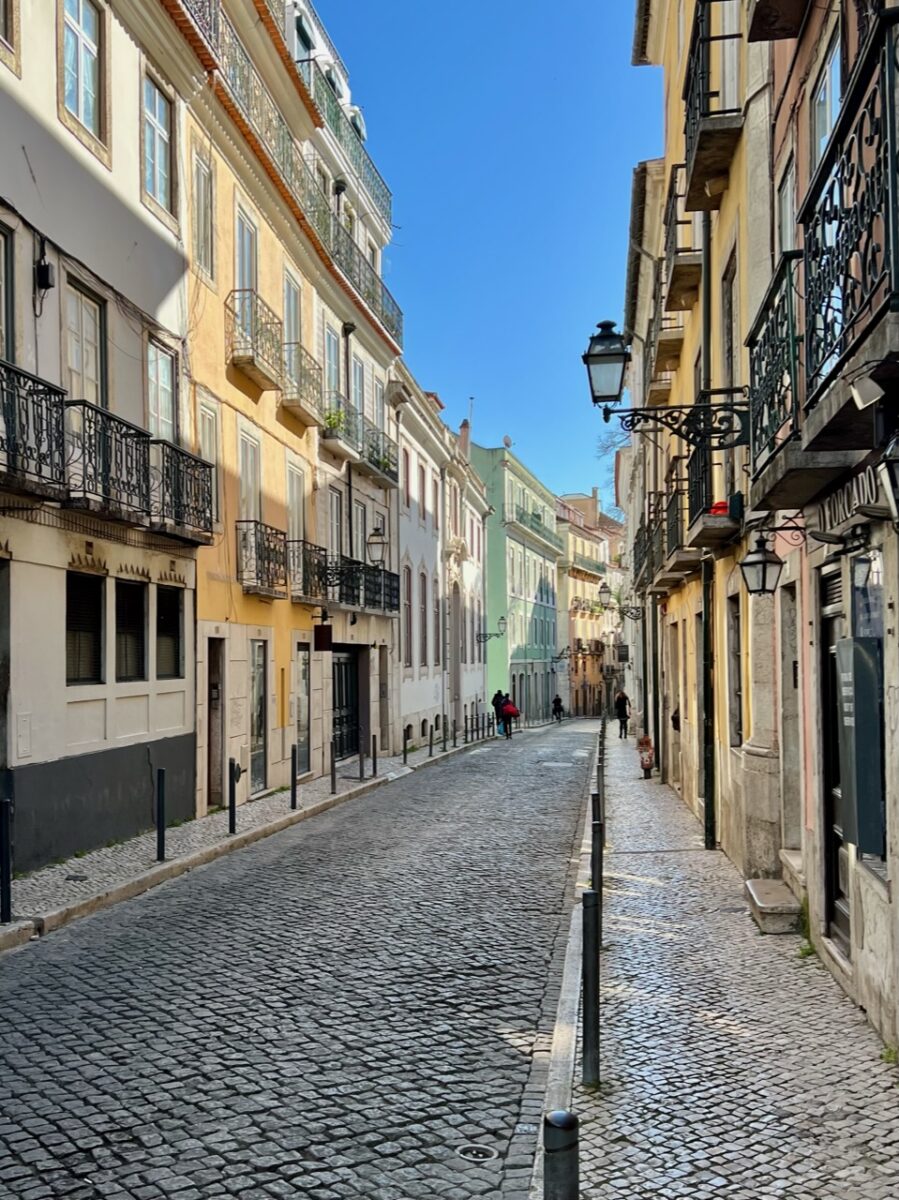 A Lisbon street in the Barrio Alto district
