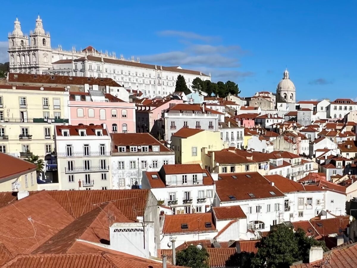 The Portas do Sol viewpoint - one of the most popular viewpoints to see when you travel to Lisbon