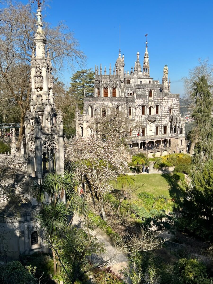 The unusual Neo-gothic estate house at Quinta da Regaliera - on of the most popular places to visit in Sintra Portugal
