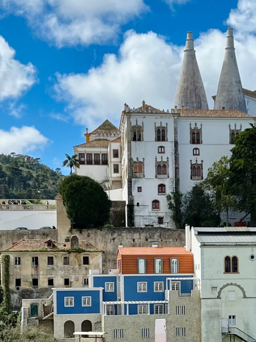 The National Palace of Sintra with it's two conical chimneys