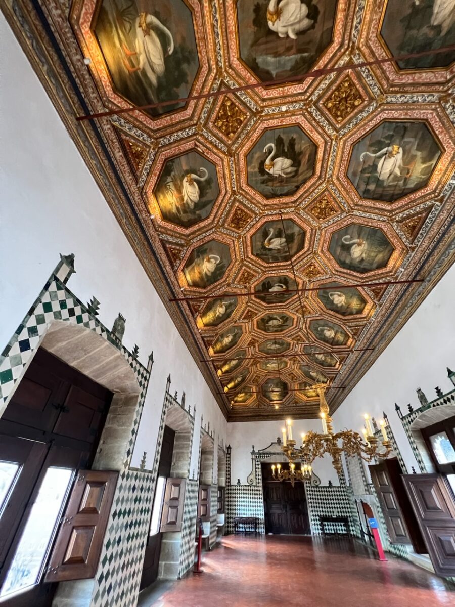 The swan room in the National Palace of Sintra
