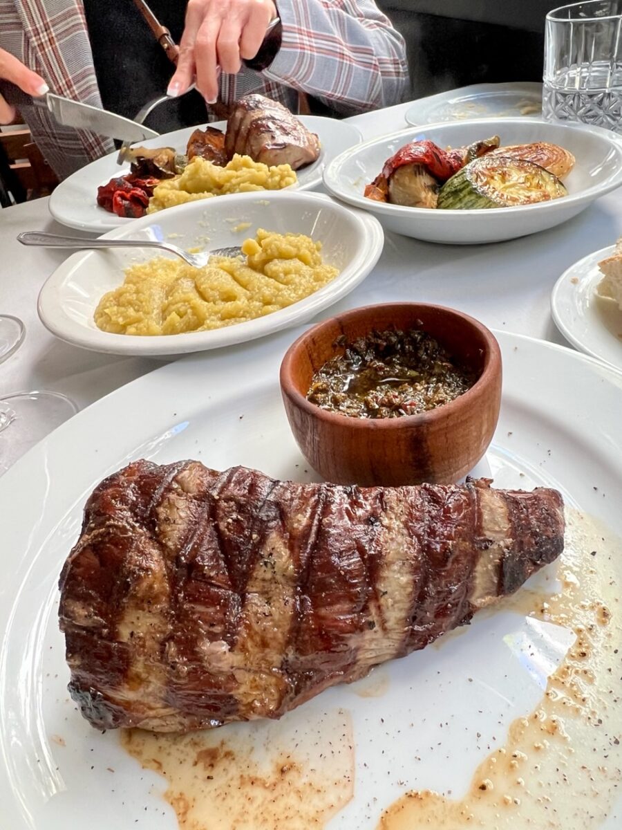 Steak dinner at Fervor restaurant in Buenos Aires