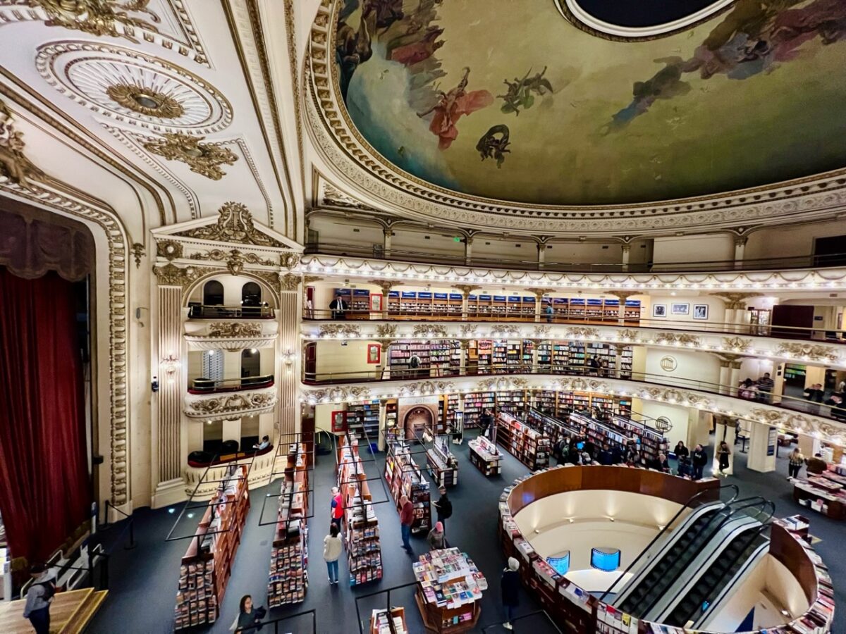 The interior of the El Ateneo Grand Spendid bookstore which has been called the Most Beautiful Bookstore in the World