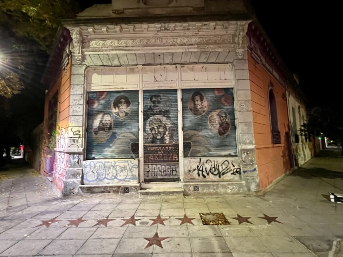 Street art in the Chacarita neighborhood of Buenos Aires