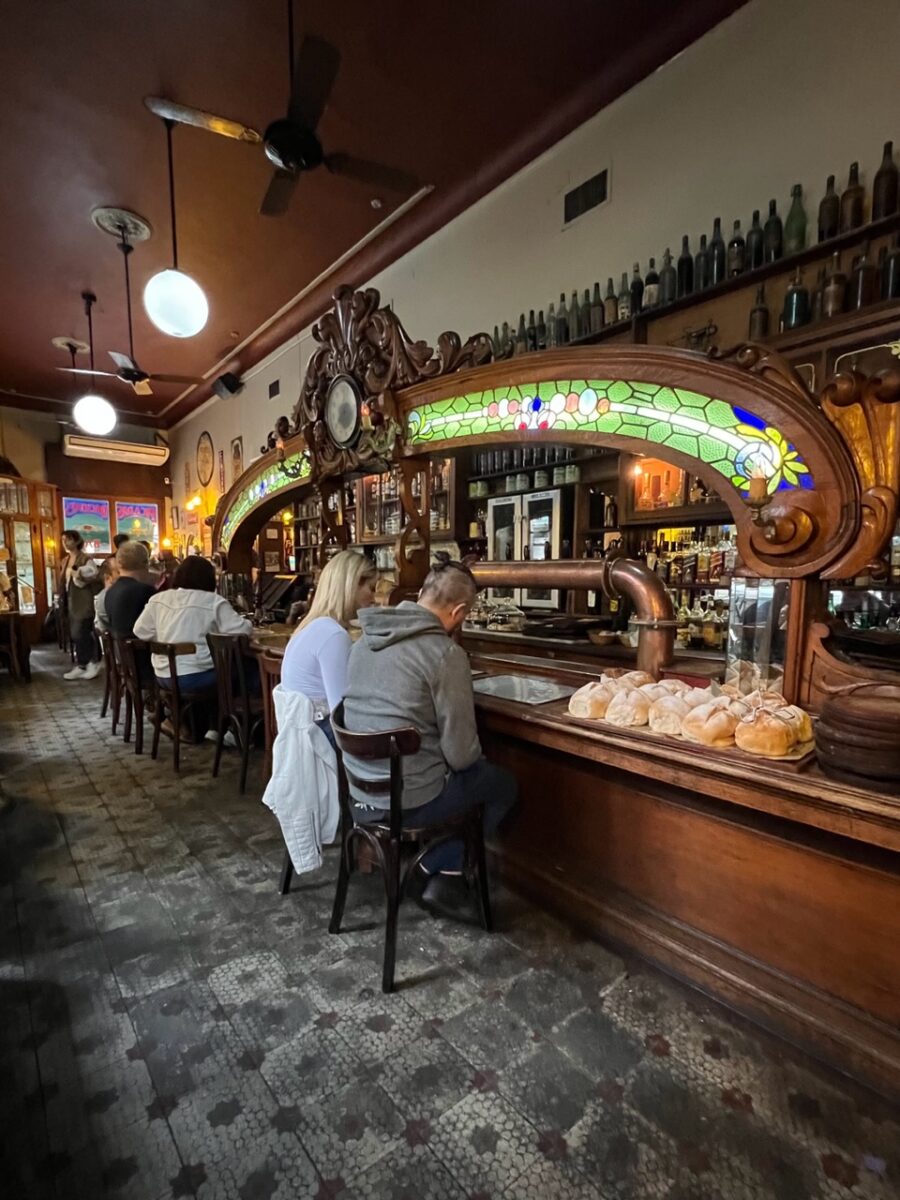 The inside bar at Bar El Federal in Buenos Aires