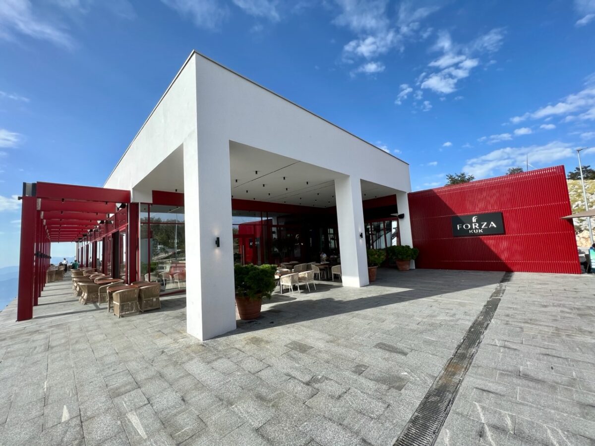 Forza Kuk restaurant at the top of the Kotor Cable Car