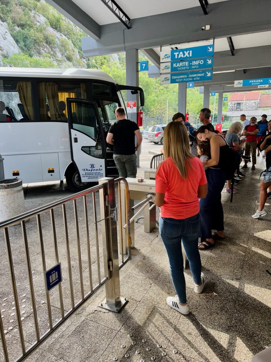 Turnstile at the Kotor Bus Station