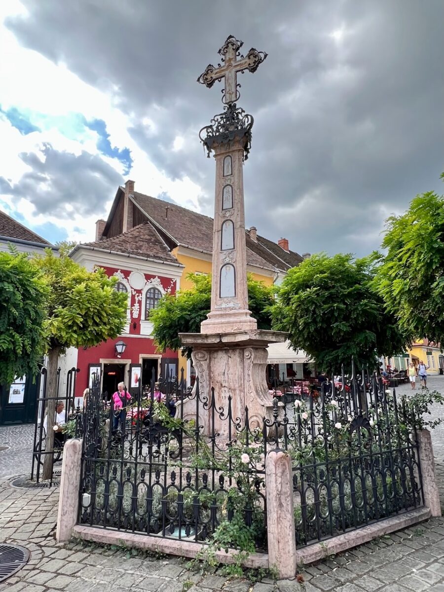 The Plague Cross the Szentendre Hungary's main square
