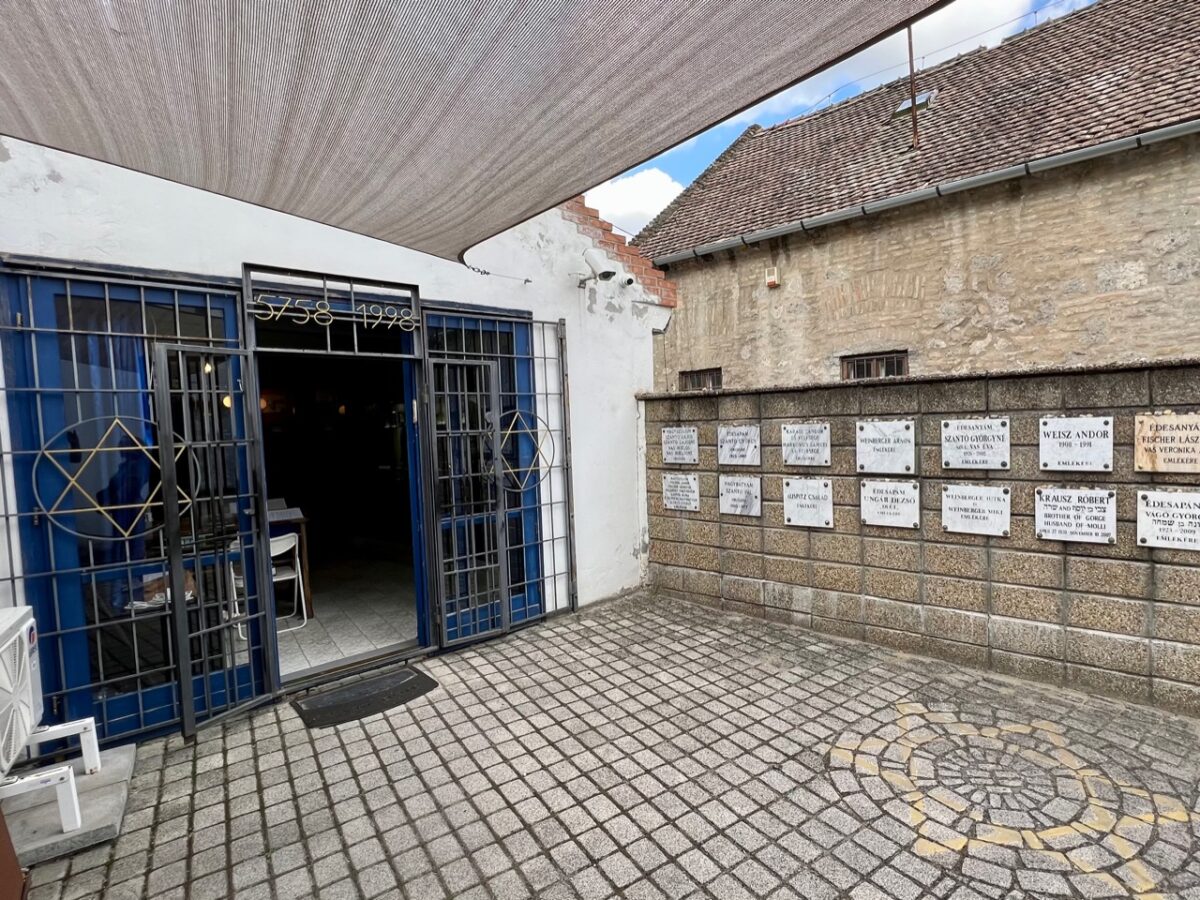 The Szántó Jewish Memorial House and Temple in Szentendre Hungary - a important stop on an easy day trip from Budapest