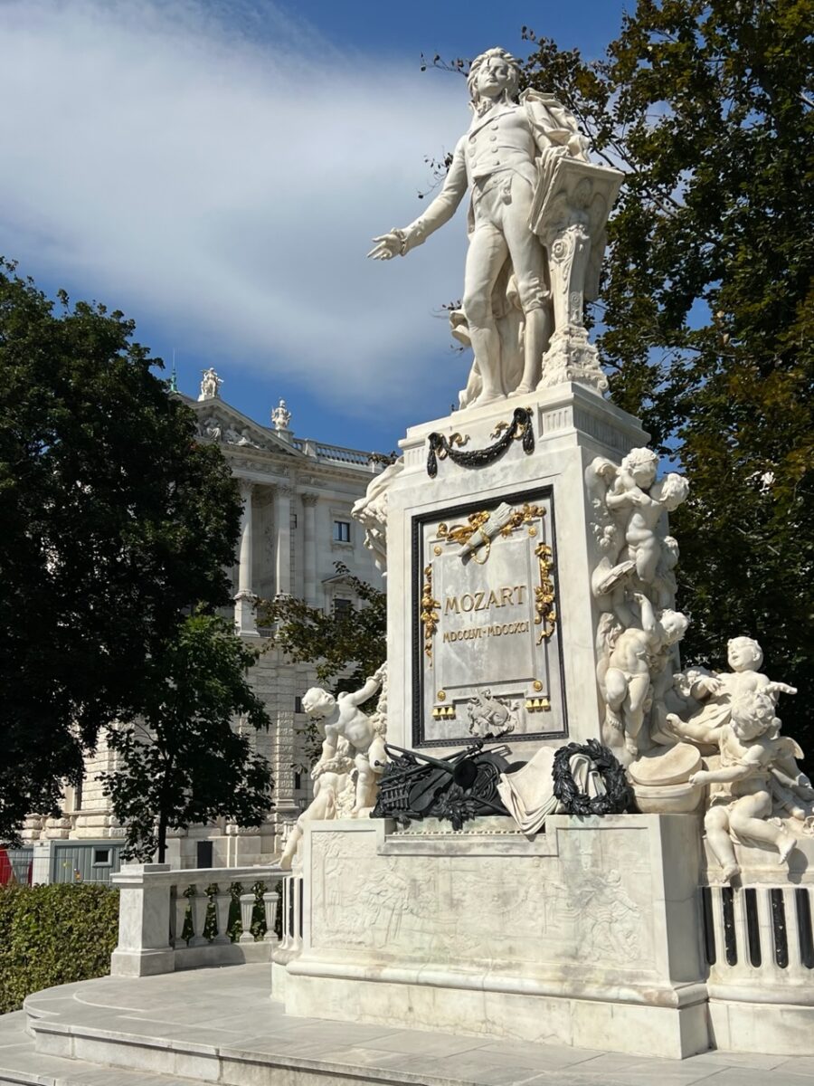 Mozart Monument in Vienna Austria 