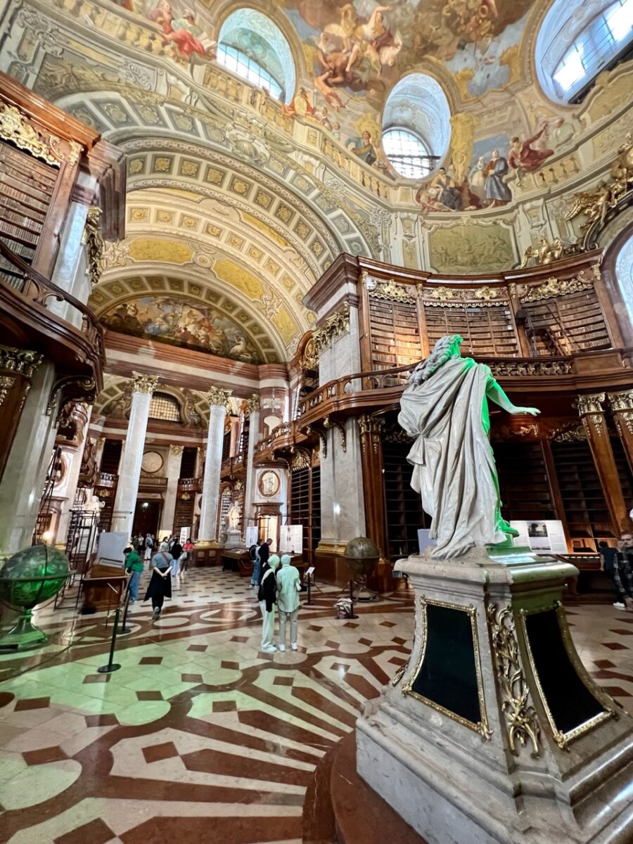 The main room inside the Austrian National Library