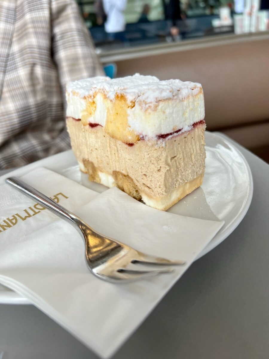 Coffee Cream Cake at Cafe Landtmann in Vienna Austria
