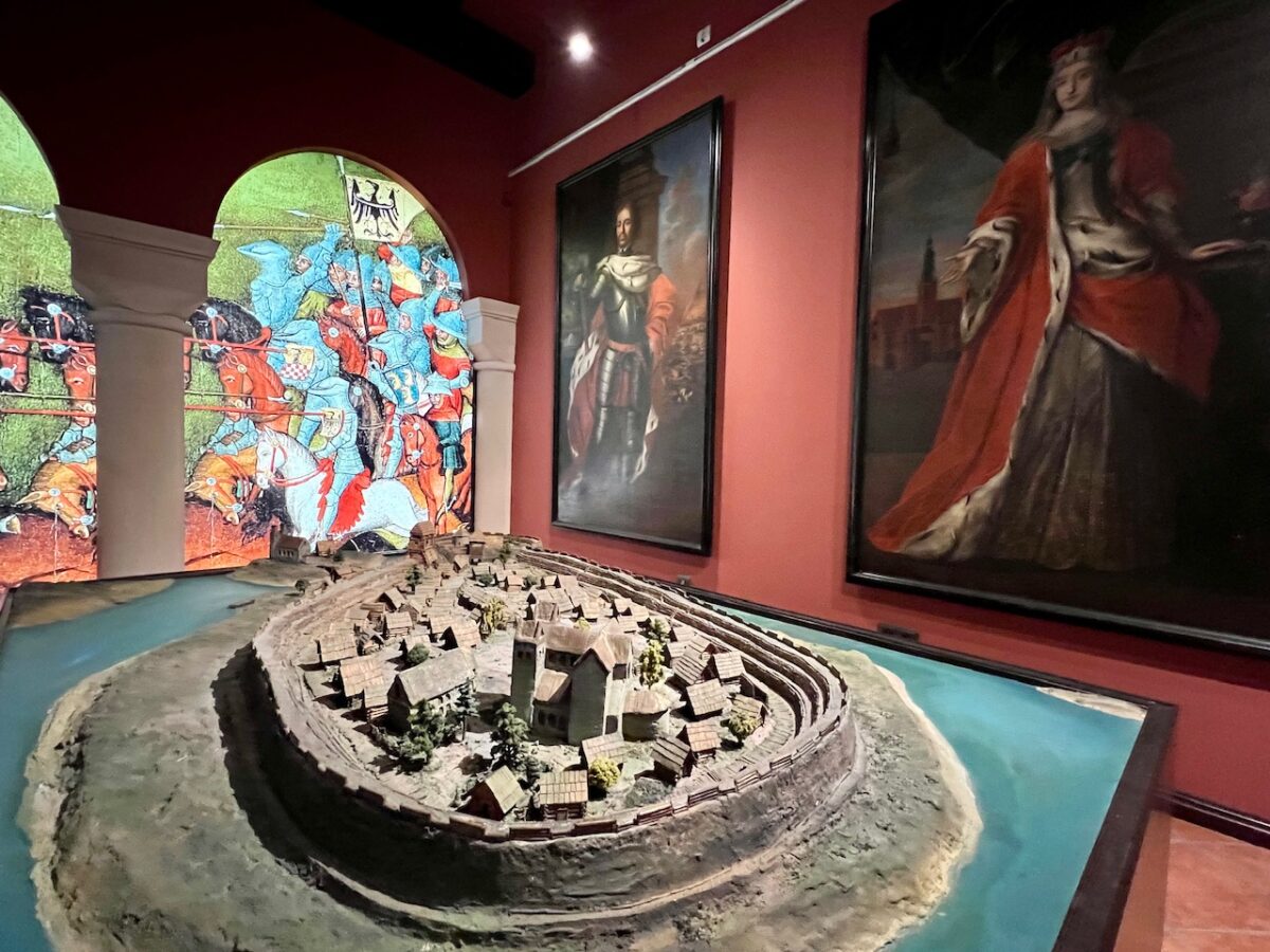 A display of Wroclaw's original Cathedral Island settlement at the Wroclaw City Museum