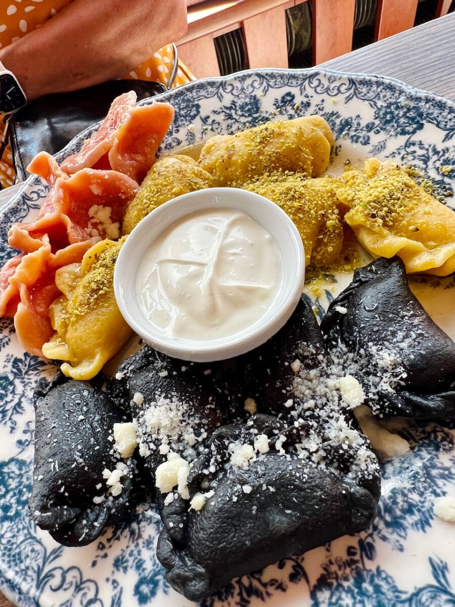 A plate of pierogis from Pierogarnia Ze Smakiem in Wroclaw Poland
