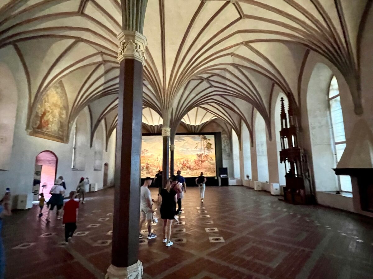The Grand Refectory at Malbork Castle in Poland