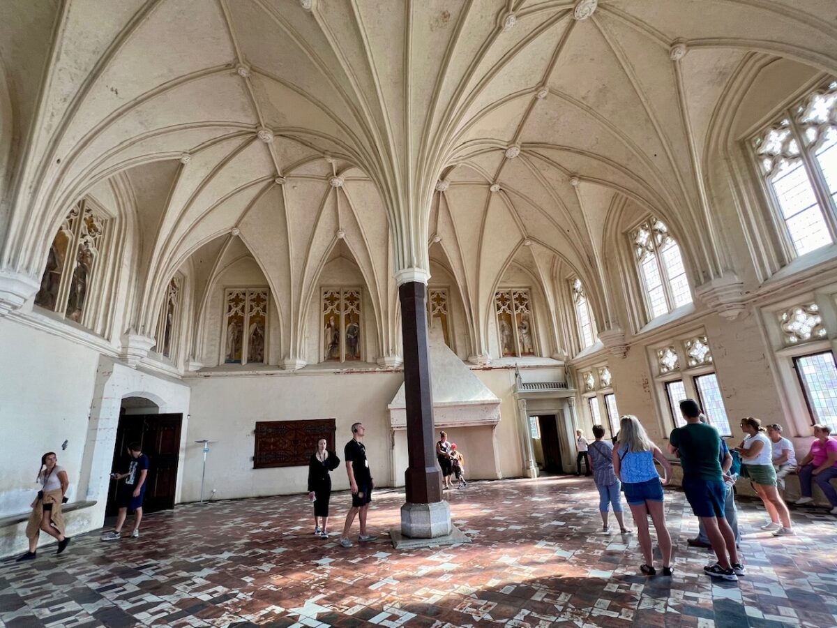 The Summer Refectory at Malbork Castle in Poland