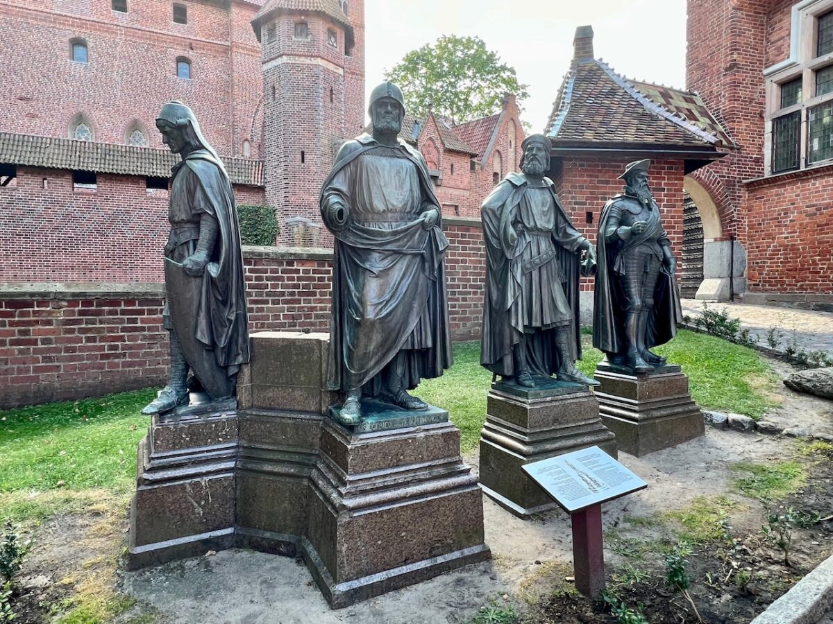 Statues of important Teutonic Knights at Malbork Castle