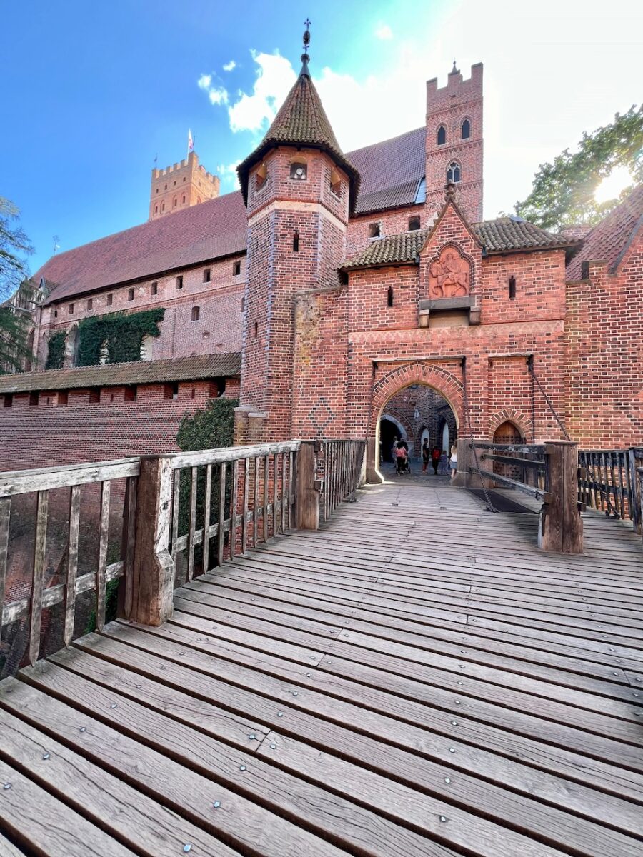 Bridge entering the High Castle at Malbork Castle