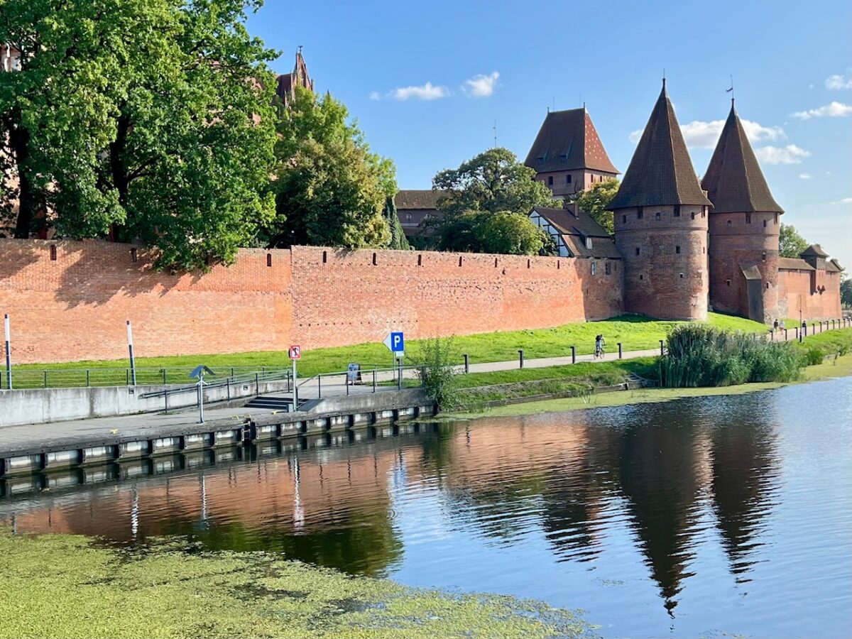 Malbork Castle reflecting in the Nogat River
