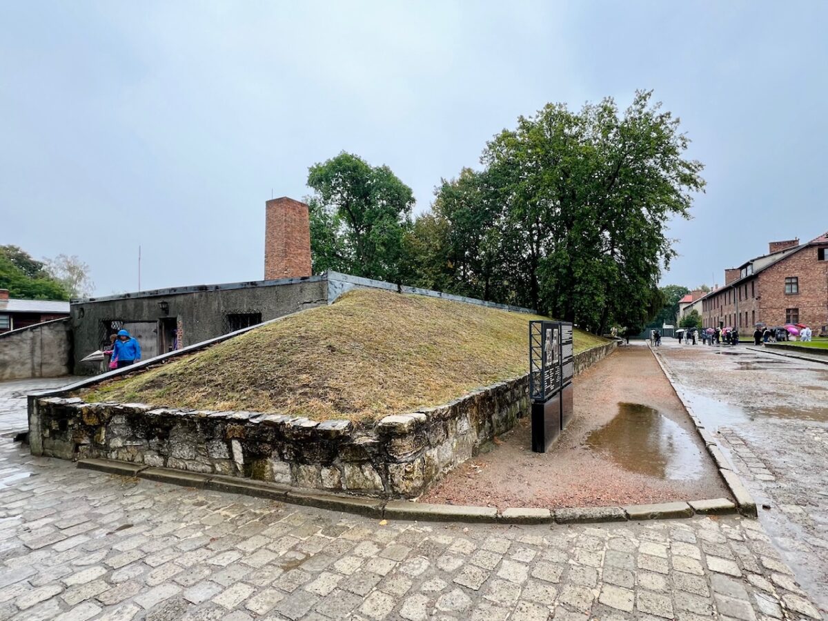 The original gas chamber at Auschwtiz