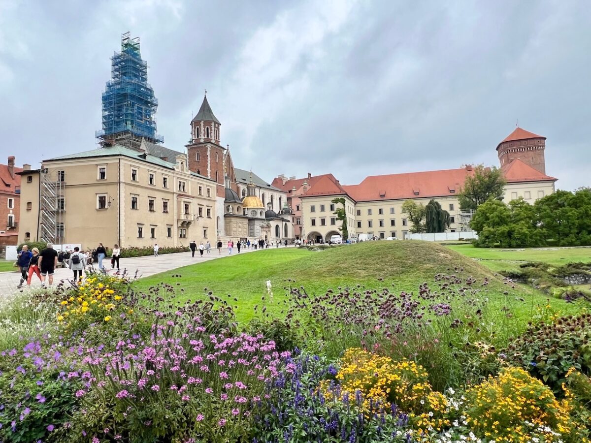Wawel Cathedral and Wawel Castle on Wawel Hill in Krakow Poland