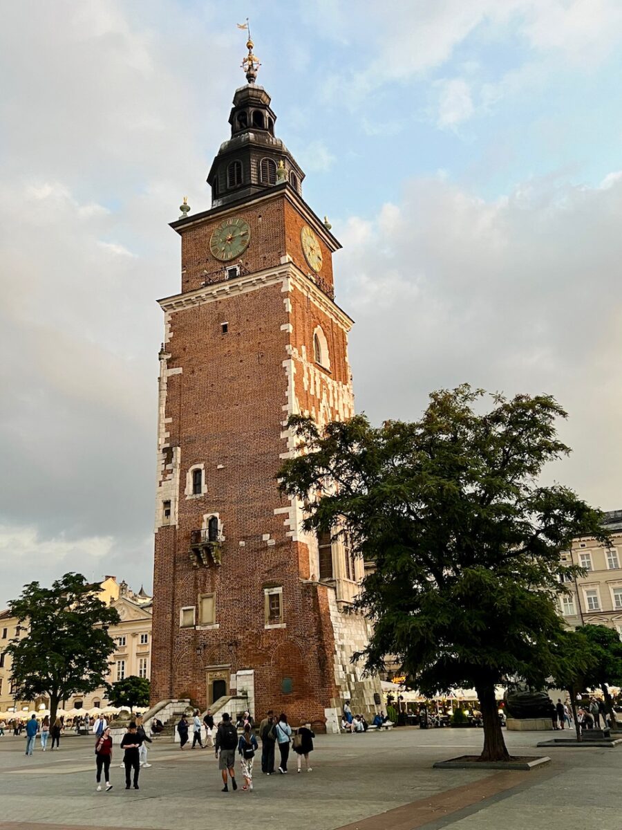 The Town Hall Tower in Krakow Poland