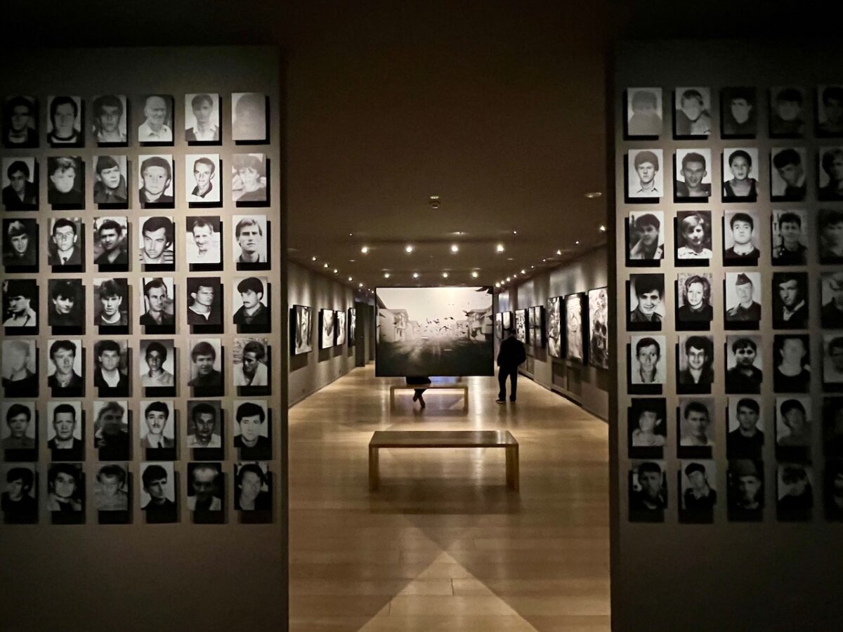 Photos inside the Galerija 11/07/95 Museum  - visiting here is an essential thing to do in Sarajevo