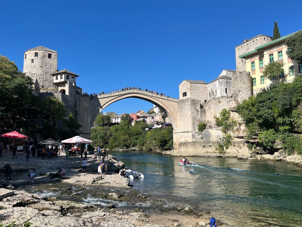 Visiting the Stari Most Old Bridge is one of the top things to do in Mostar