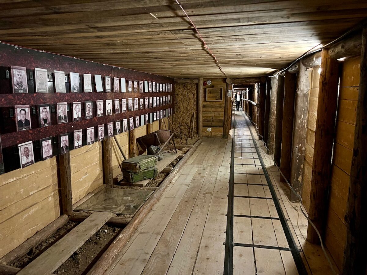 Touring the inside of the Tunnel of Hope - one of the essential things to do in Sarajevo