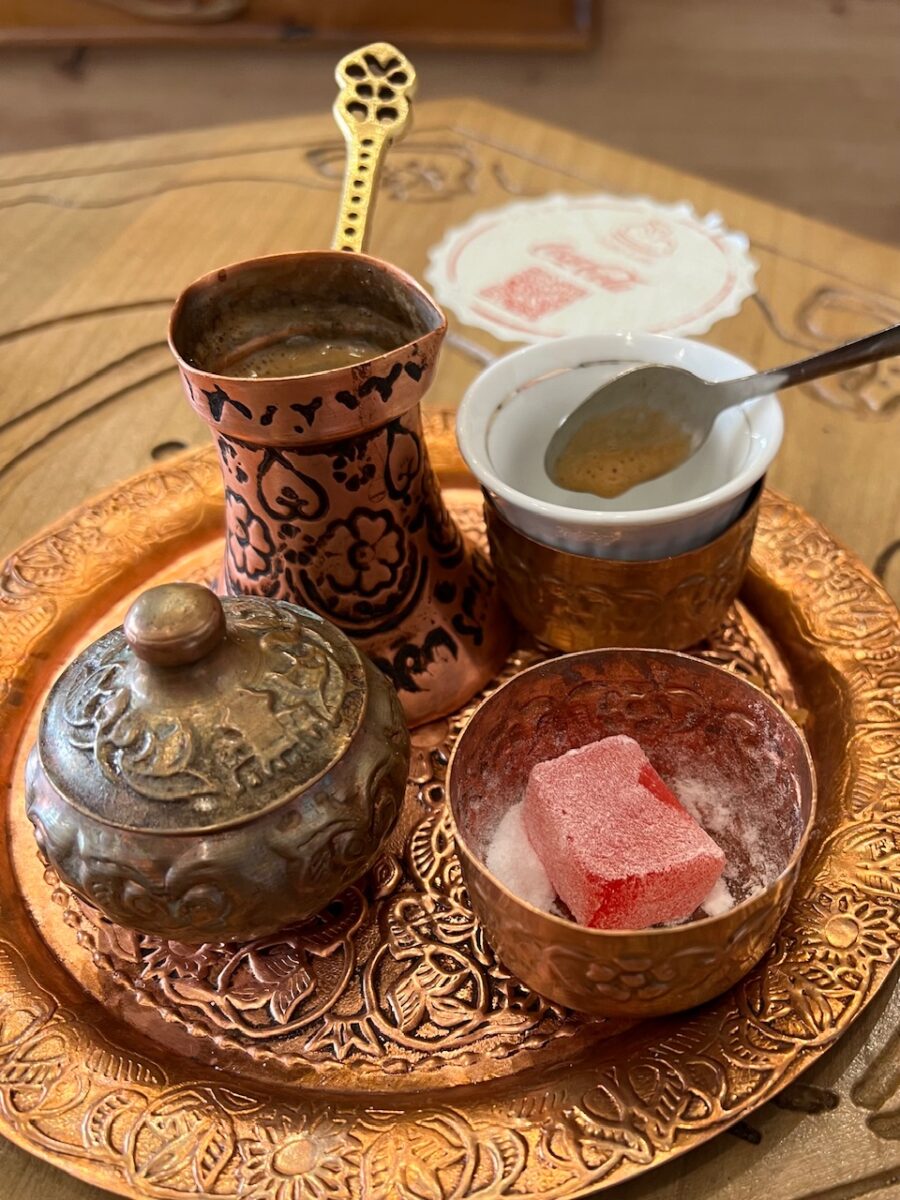 Bosnian coffee served at Andar in Sarajevo