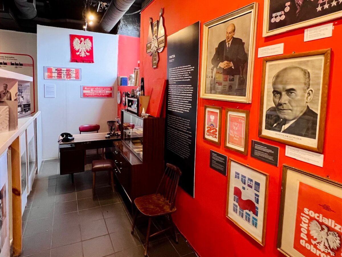 An example of a Communist Party Official's office at the Life Under Communism Museum in Warsaw Poland