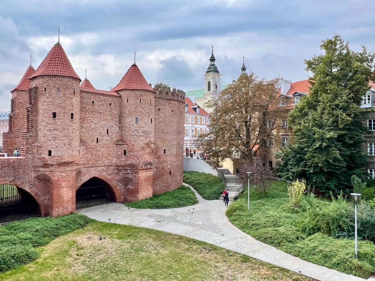 The Warsaw Barbican in Warsaw Poland