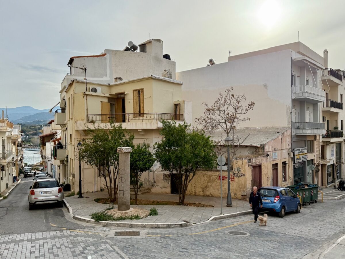 A narrow street in Agios Nikolaos Crete 
