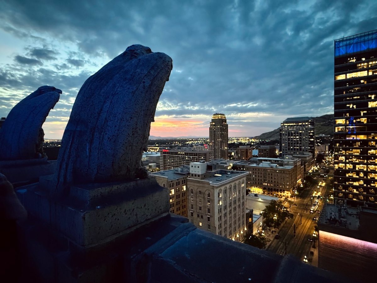 A tour that includes a sunset view from the Walker Center is one of the very most amazing things to do in Salt Lake City
