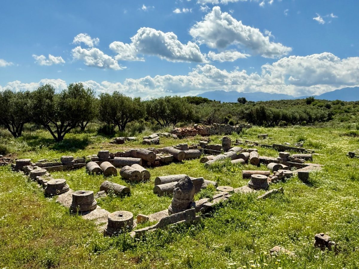 The ruins of a Roman house at Ancient Aptera